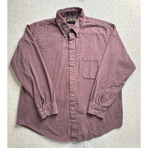 Shaver Lake Shirt Mens XL Red Blue Long Sleeve Button Down Pocket Casual Check